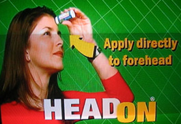 Head On - Apply directly to the forehead