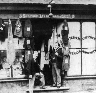 Stephen Liversage's pawnbrokers shop