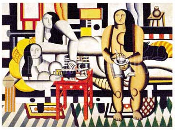 Three Women By Fernand Leger