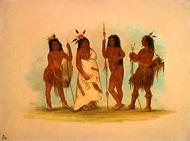 Apachee Chief and Three Warriors sm 