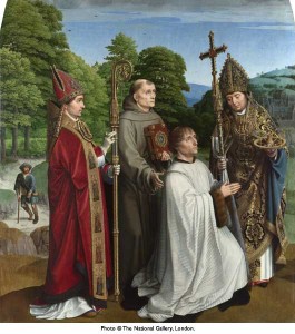 Canon Bernardijn Salviati and Three Saints lg   